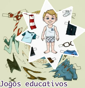 Jogo de colocar roupa em boneca