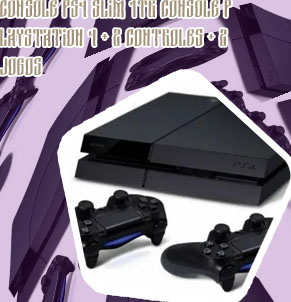 Ps4 1tb 2 controles jogos